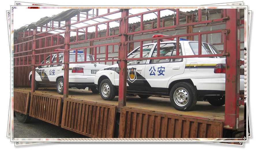 新宇宙電動(dòng)車發(fā)往保定順平公安局電動(dòng)警車