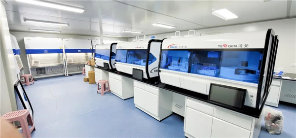 日檢20萬(wàn)人—躍迪核酸檢測(cè)實(shí)驗(yàn)室10天建成，調(diào)試完畢即將投入使用